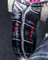 Bespoke Watch Strap in Black Silver Alligator