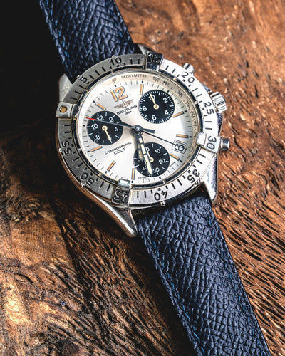 Solitaire Universal Straps in Midnight Storm Epsom for Breitling