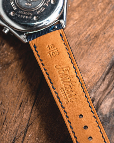 Solitaire Universal Straps in Midnight Storm Epsom for Breitling