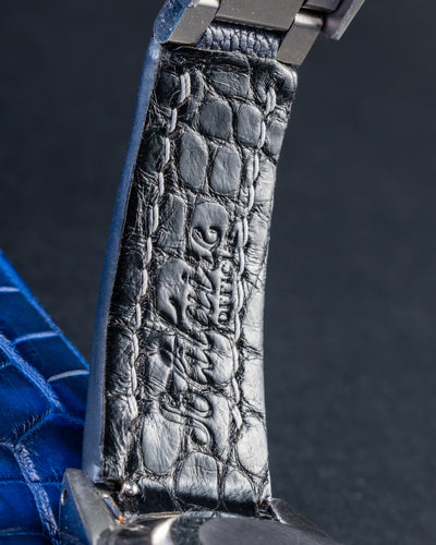 Bespoke Watch Strap in Navy Blue Chèvre