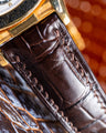 Bespoke Watch Strap in Dark Brown Crocodile