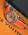 Solitaire Rubber straps in Frosted Orange for Rolex Daytona 116508
