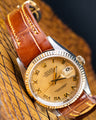 Bespoke Watch Strap in Chestnut Brown Crocodile