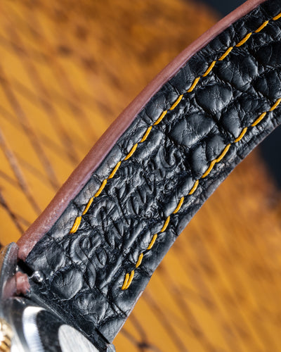 Bespoke Watch Strap in Chestnut Brown Crocodile