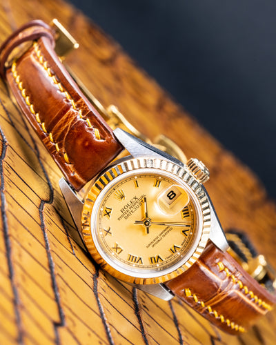 Bespoke Watch Strap in Chestnut Brown Crocodile
