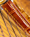 Bespoke Watch Strap in Chestnut Brown Crocodile