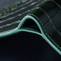 Bespoke Bifold Wallet in Hunter Green Crocodile