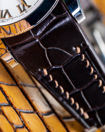 Bespoke Watch Strap in Dark Brown Crocodile