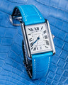 Bespoke Watch Strap in Tiffany Blue Alligator