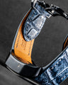 Bespoke Watch Strap in Denim Crocodile