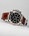 Bespoke Watch Strap in Chocolate Brown Crocodile
