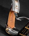 Bespoke Watch Strap in Gold Black Alligator