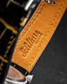 Bespoke Watch Strap in Black Gold Alligator