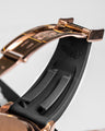 Solitaire Rubber straps in Classic Black for Rolex Daytona 116515