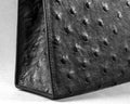 Bespoke Clutch Bag in Black Ostrich
