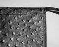 Bespoke Clutch Bag in Black Ostrich