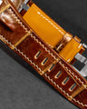 Bespoke Watch Strap in Bronze brushed Crocodile