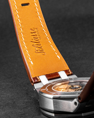 Bespoke Watch Strap in Bronze brushed Crocodile