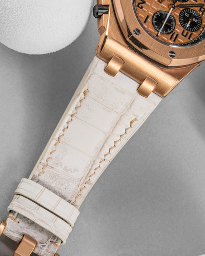 Bespoke Watch Strap in Natural Himalayan Crocodile