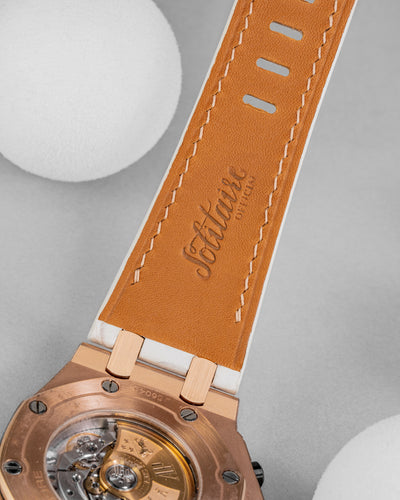 Bespoke Watch Strap in Natural Himalayan Crocodile