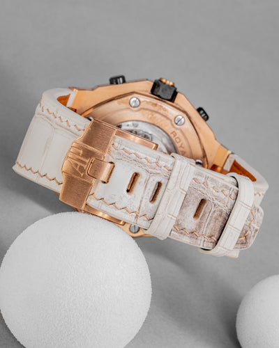 Bespoke Watch Strap in Natural Himalayan Crocodile