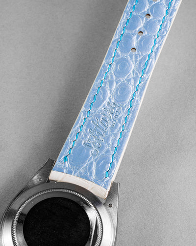 Bespoke Watch Strap in Natural Himalayan Crocodile