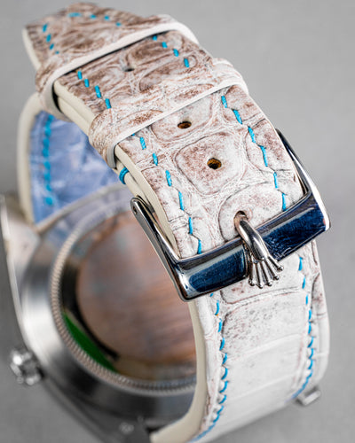 Bespoke Watch Strap in Natural Himalayan Crocodile