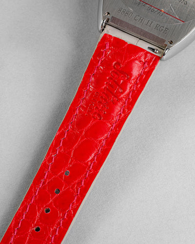 Bespoke Watch Strap in Grey Himalayan Crocodile