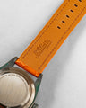 Bespoke Watch Strap in Volcano Orange Crocodile