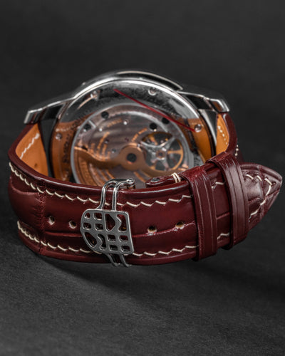 Bespoke Watch Strap in Reddish Brown Crocodile