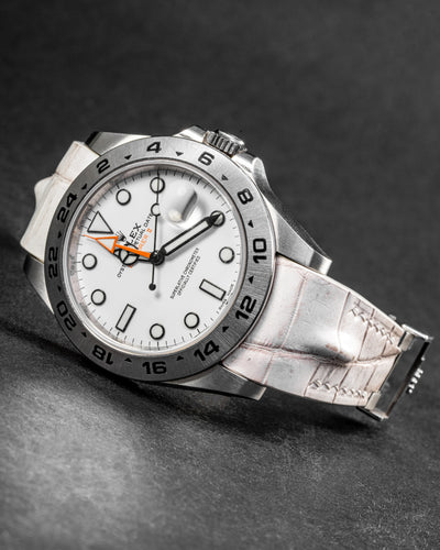Bespoke Watch Strap in Natural Himalayan Crocodile