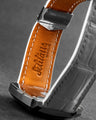 Bespoke Watch Strap in White Crocodile