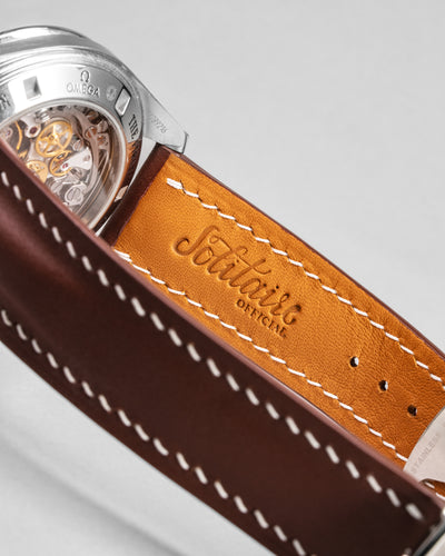 Bespoke Watch Strap in Coffee Brown Nappa