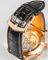Bespoke Watch Strap in Black Crocodile