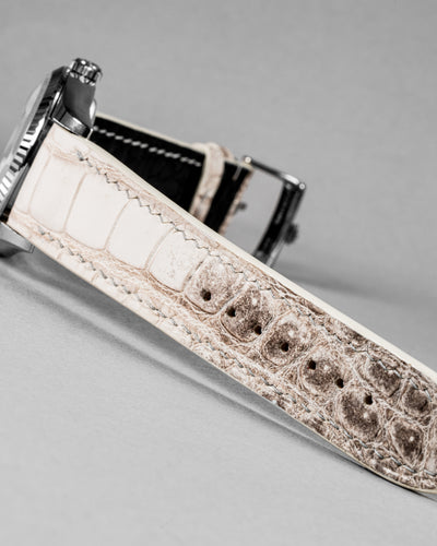 Bespoke Watch Strap in Natural Himalayan Crocodile