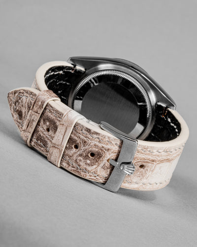 Bespoke Watch Strap in Natural Himalayan Crocodile