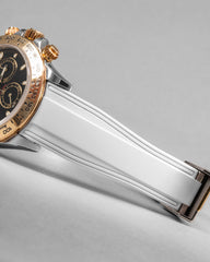 Solitaire Rubber straps in Snowy White for Rolex Daytona 116503