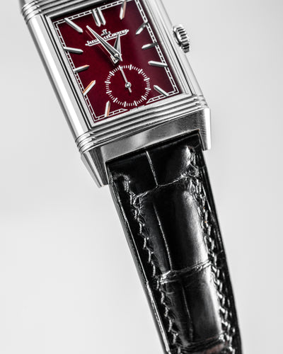 Bespoke Watch Strap In Black Crocodile