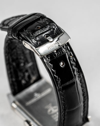 Bespoke Watch Strap In Black Crocodile