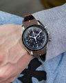 Solitaire Rubber straps in Bear Brown for Omega Speedmaster