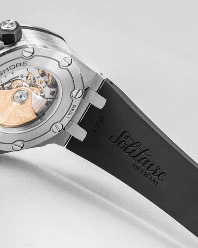 Solitaire Rubber straps in Panda White for Audemars Piguet 42MM