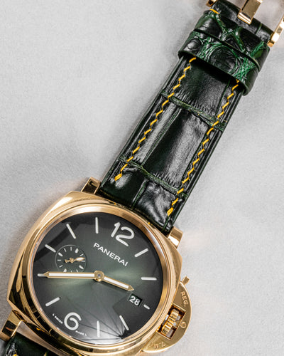 Bespoke Watch Strap in Juniper Green Alligator