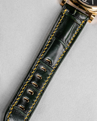 Bespoke Watch Strap in Juniper Green Alligator