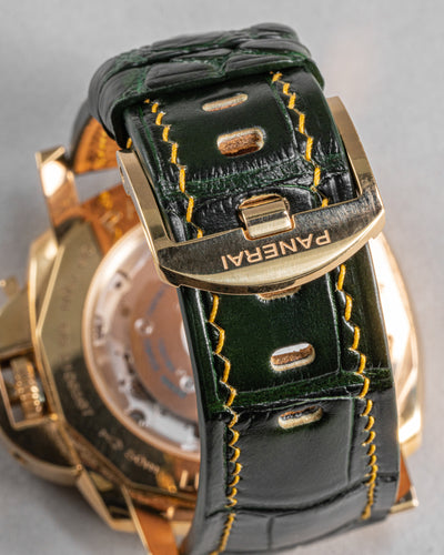 Bespoke Watch Strap in Juniper Green Alligator