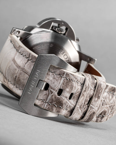 Bespoke Watch Strap in Natural Himalayan Crocodile