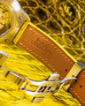 Bespoke Watch Strap in Yellow Himalayan Crocodile
