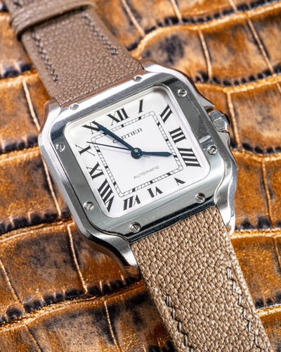 Bespoke Watch Strap in Etaupe Chèvre