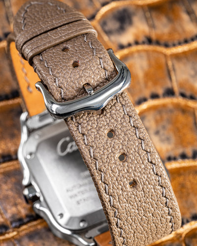 Bespoke Watch Strap in Etaupe Chèvre