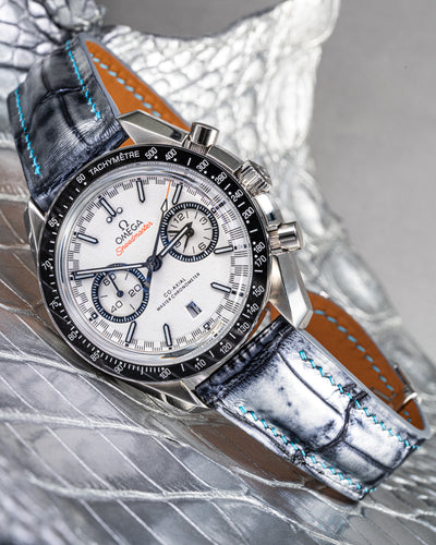 Bespoke Watch Strap in Metallic Silver