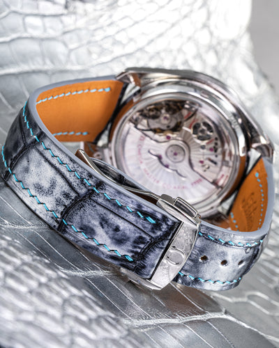 Bespoke Watch Strap in Metallic Silver